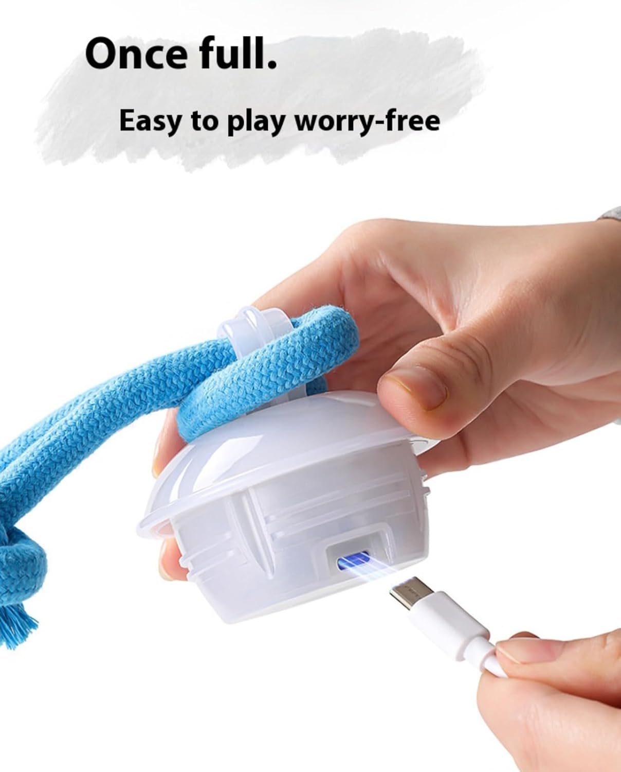 Dog Toys Automatic Movement Interactive Ball for Dogs, Smart Chase Pet Toy Ball, Rechargeable, Suitable for Anxiety Games and Boredom Relief for Large and Medium Dogs