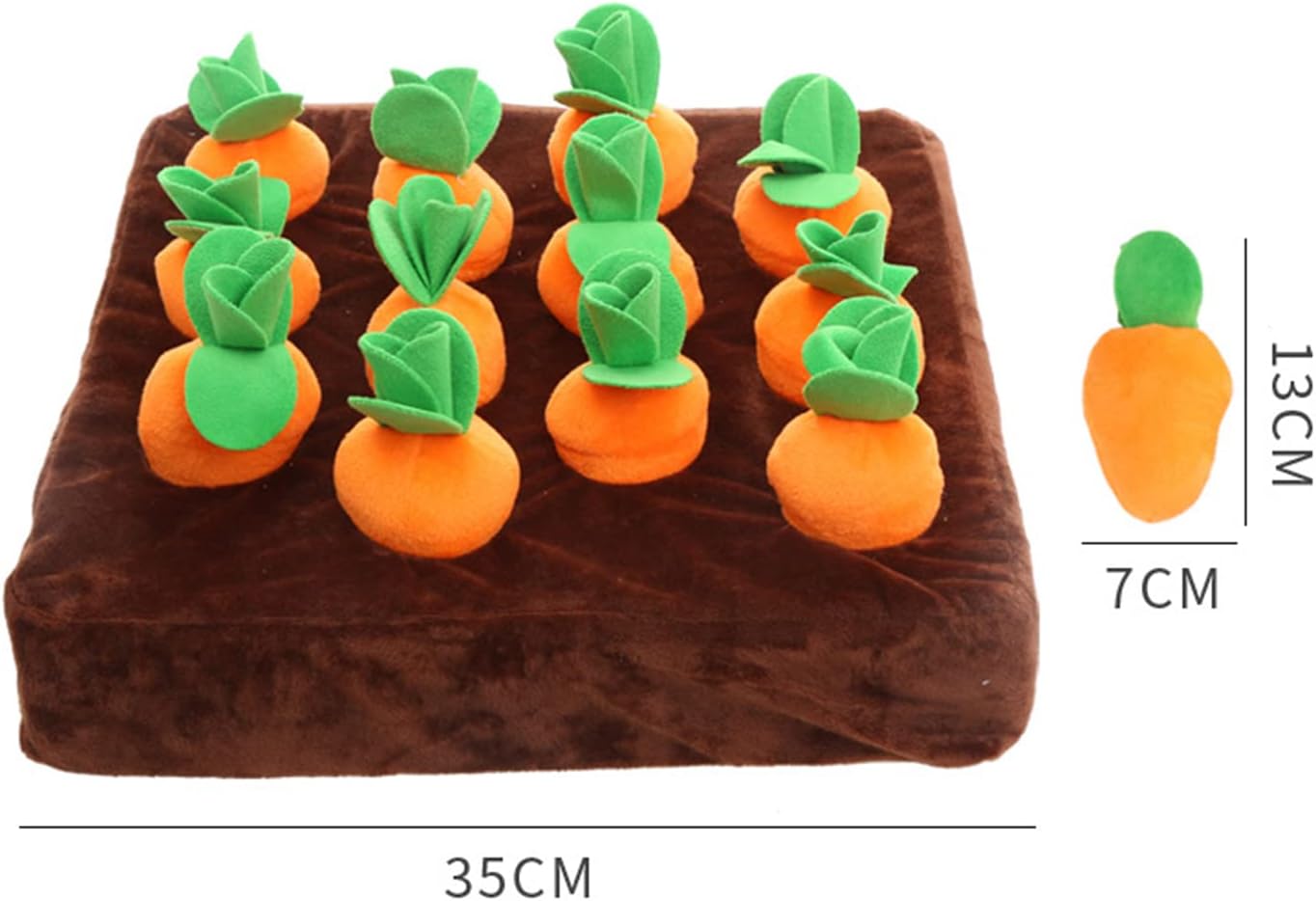 Zktfyshk Pet Toy For Plush Toy Stuffed Plant Realistic Carrot Eating Educational Toy Interactive Puppy Sniff Training T