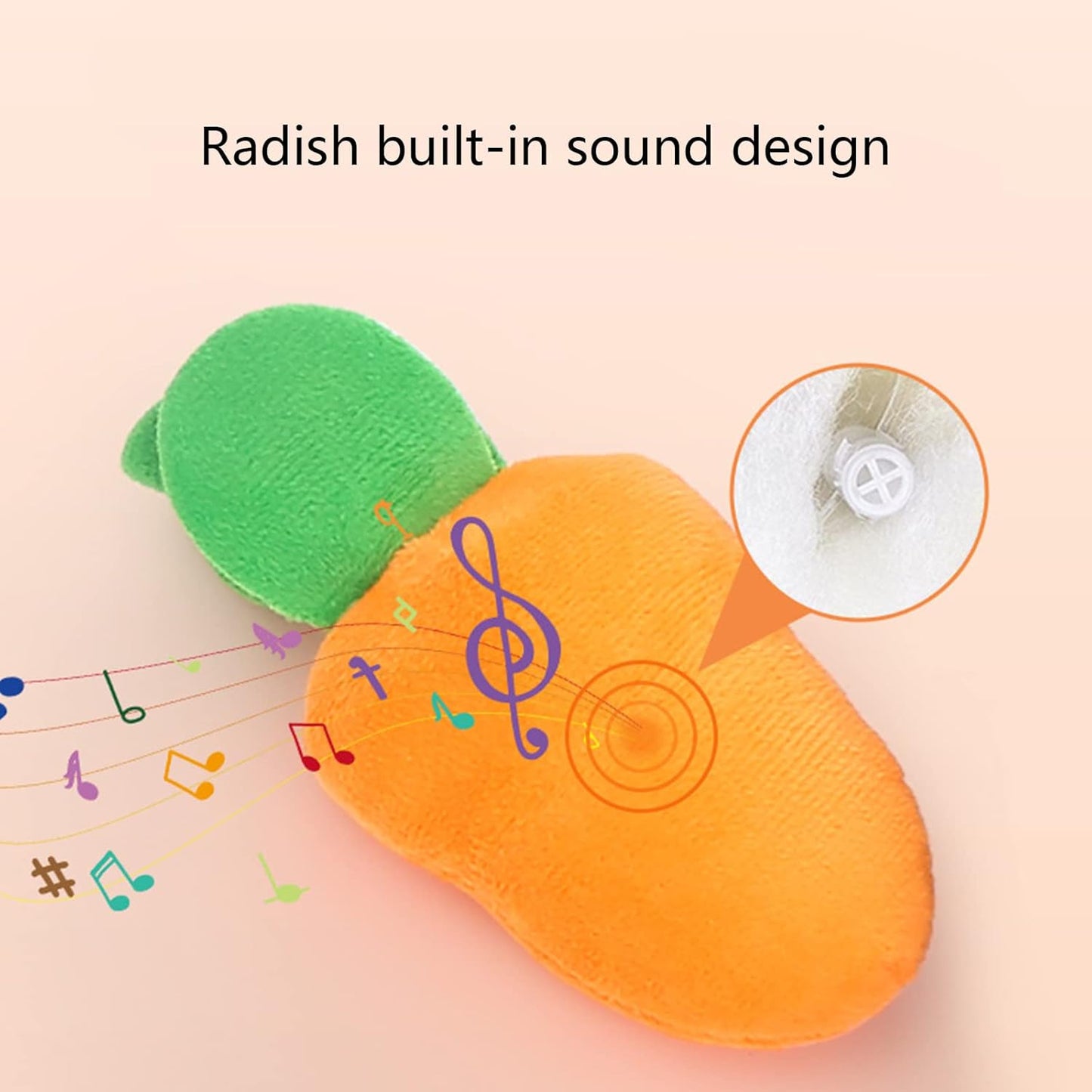 Zktfyshk Pet Toy For Plush Toy Stuffed Plant Realistic Carrot Eating Educational Toy Interactive Puppy Sniff Training T