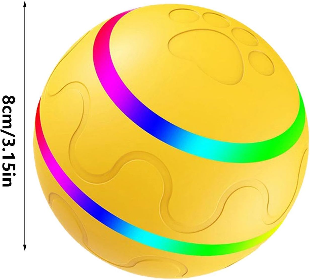 Interactive Dog Ball | IP54 LED Remote Control Toy Waterproof LED Pet Toy Smart Puppy Toy with 3 Modes for Indoor and Outdoor Interactive Ball Toy with ev Sensor