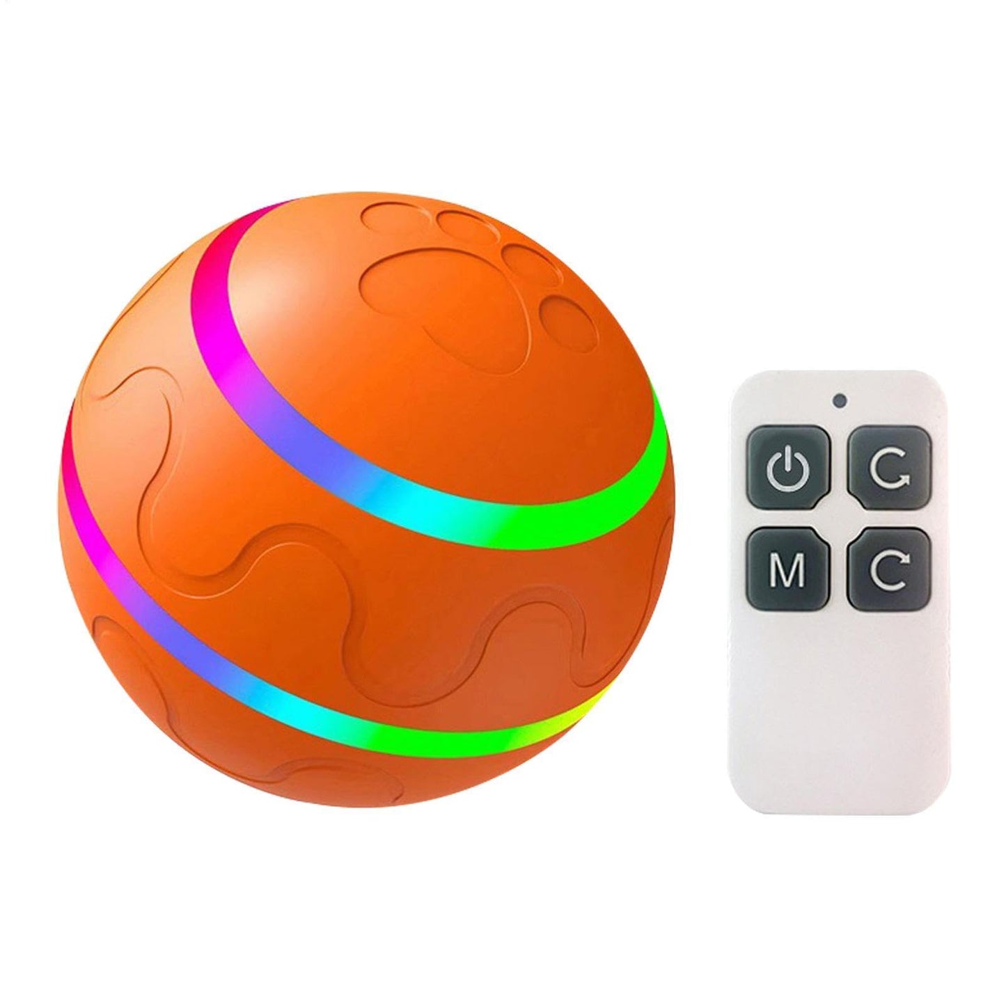 Interactive Dog Ball | IP54 LED Remote Control Toy Waterproof LED Pet Toy Smart Puppy Toy with 3 Modes for Indoor and Outdoor Interactive Ball Toy with ev Sensor
