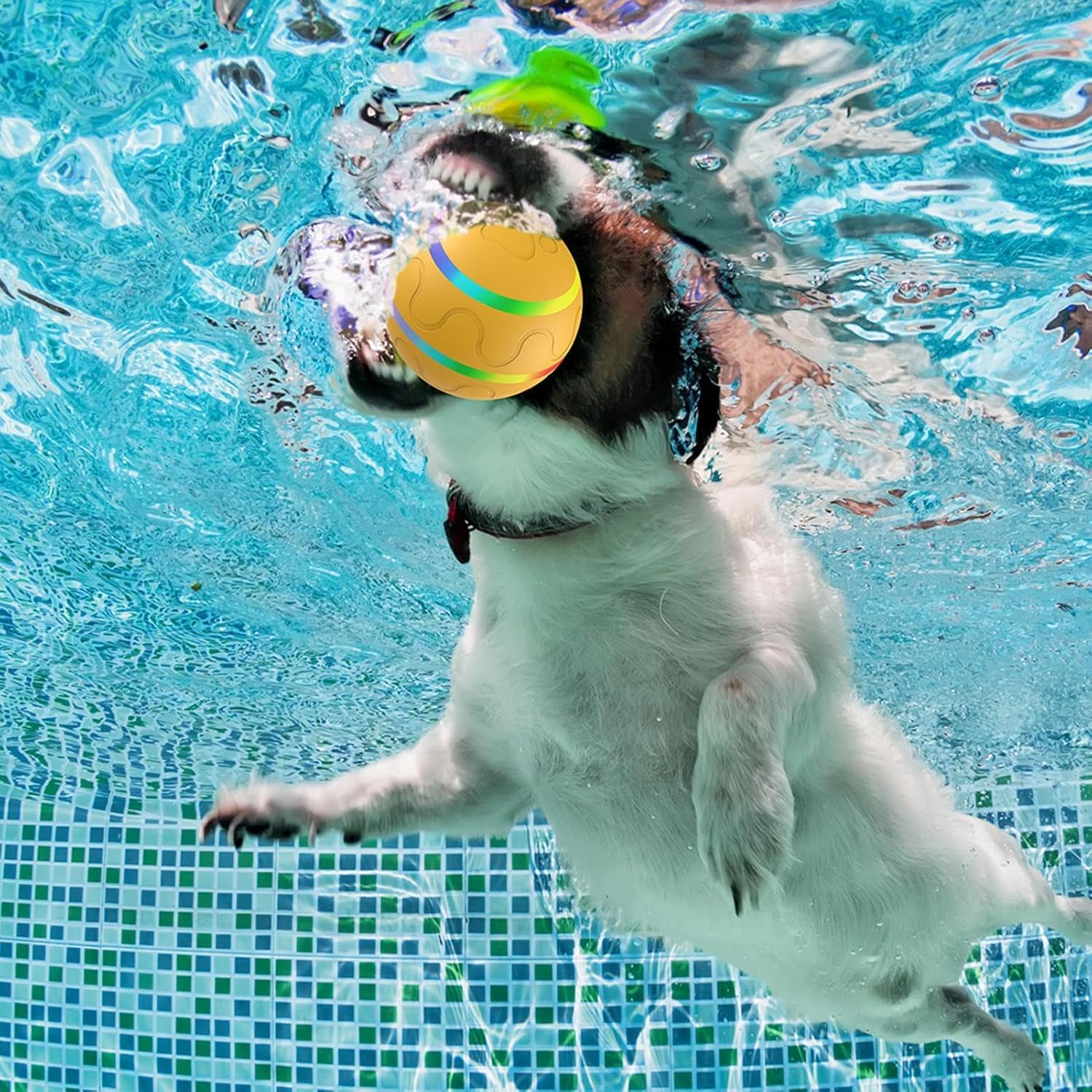 Interactive Dog Ball | IP54 LED Remote Control Toy Waterproof LED Pet Toy Smart Puppy Toy with 3 Modes for Indoor and Outdoor Interactive Ball Toy with ev Sensor